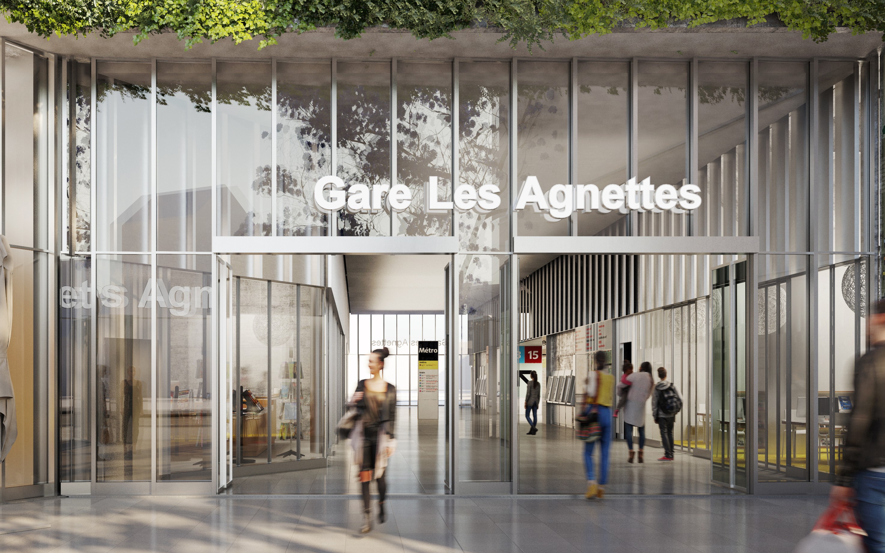 MARIN TROTTIN (GARES DE METRO AGNETTES ET GRESILLONS, 2 STATIONS DE LA LIGNE 15 OUEST)