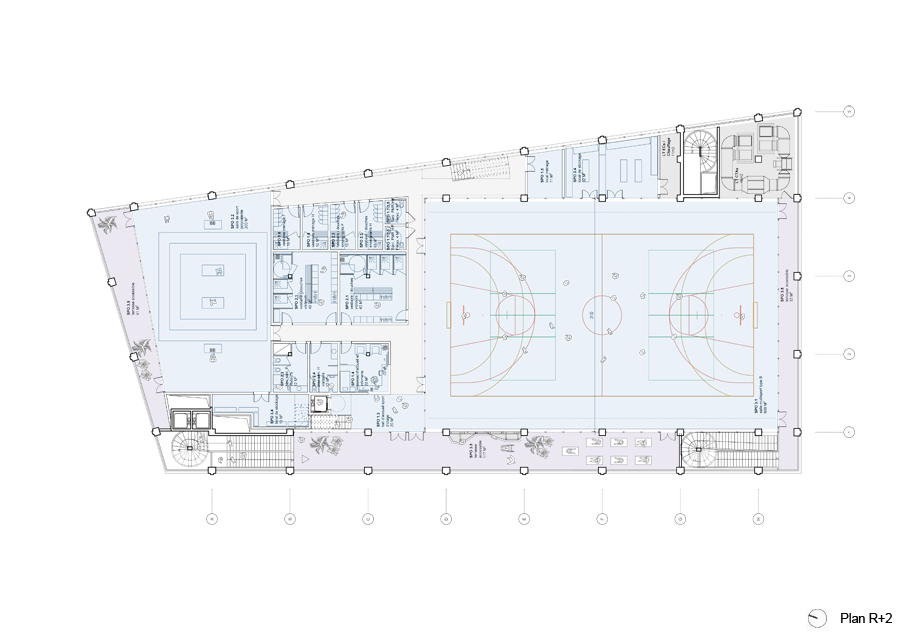 Plan R+2 : Equipement sportif Plan R+2 : Equipement sportif