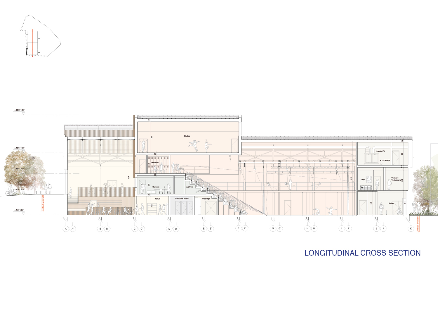 LONGITUDINAL CROSS SECTION LONGITUDINAL CROSS SECTION