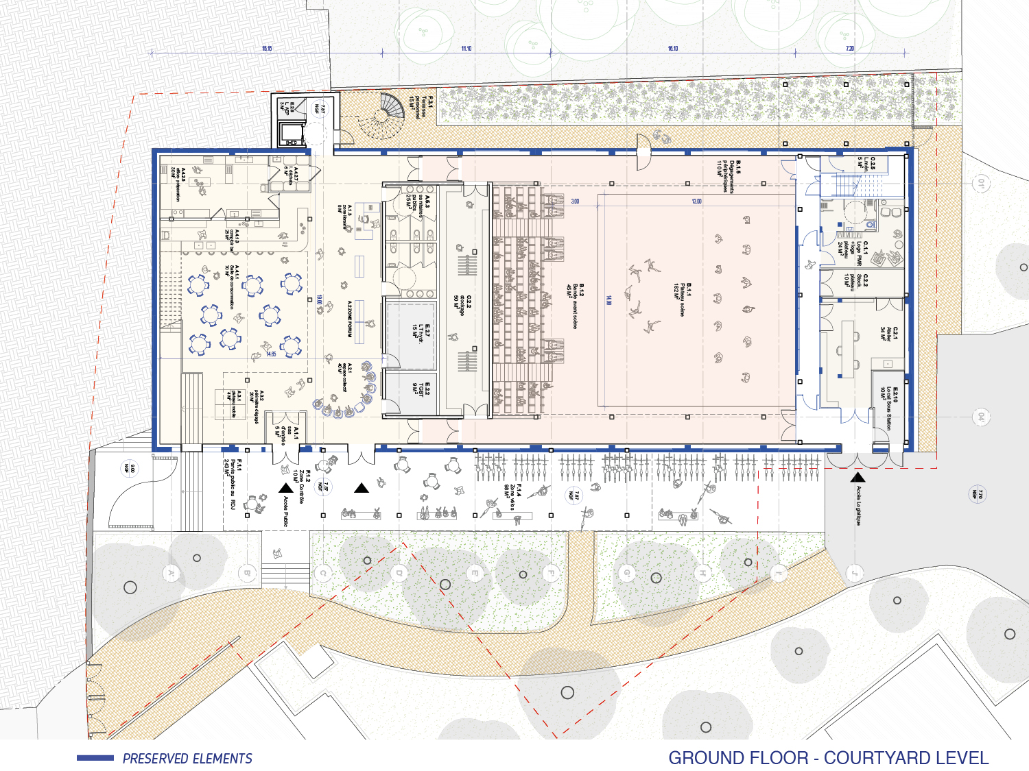 GROUND FLOOR - COURTYARD LEVEL GROUND FLOOR - COURTYARD LEVEL