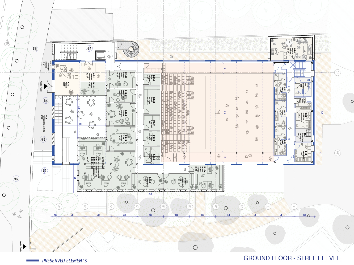 GROUND FLOOR - STREET LEVEL GROUND FLOOR - STREET LEVEL